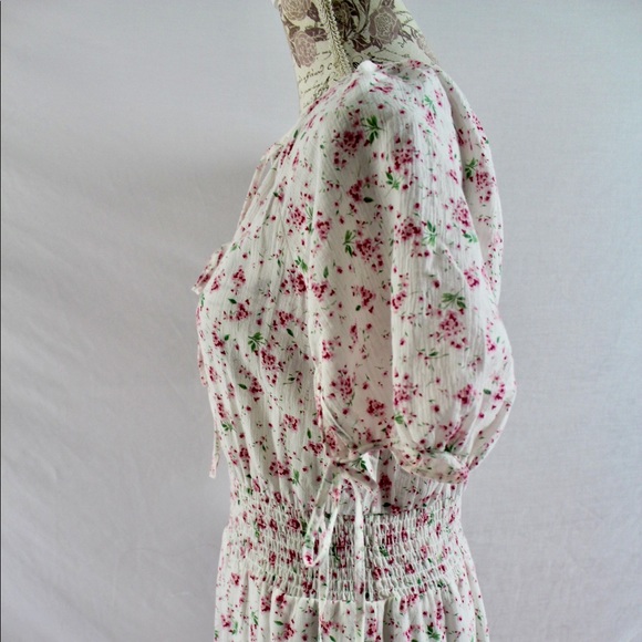 TheGet Floral Boho Peasant Cotton Maxi Dress S/M - Picture 5 of 11